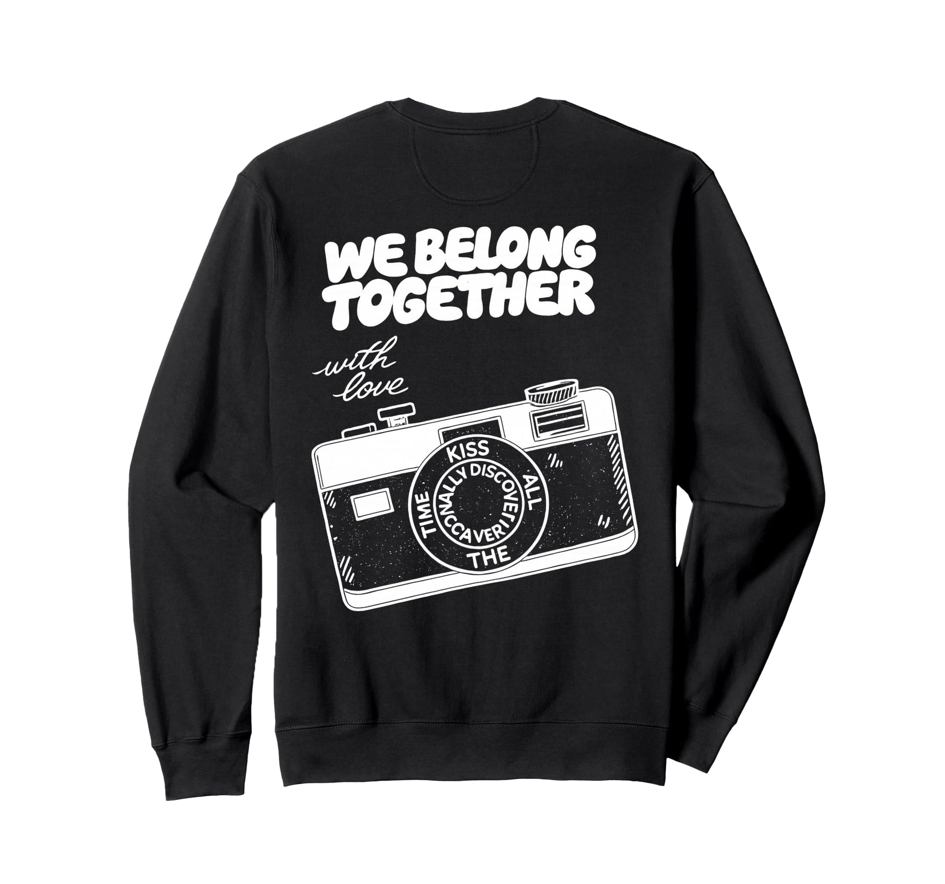 We Belong Together Camera Love Sweatshirt - Minimalist Print for Adults - T-Shirt, Sweatshirt, Hoodie