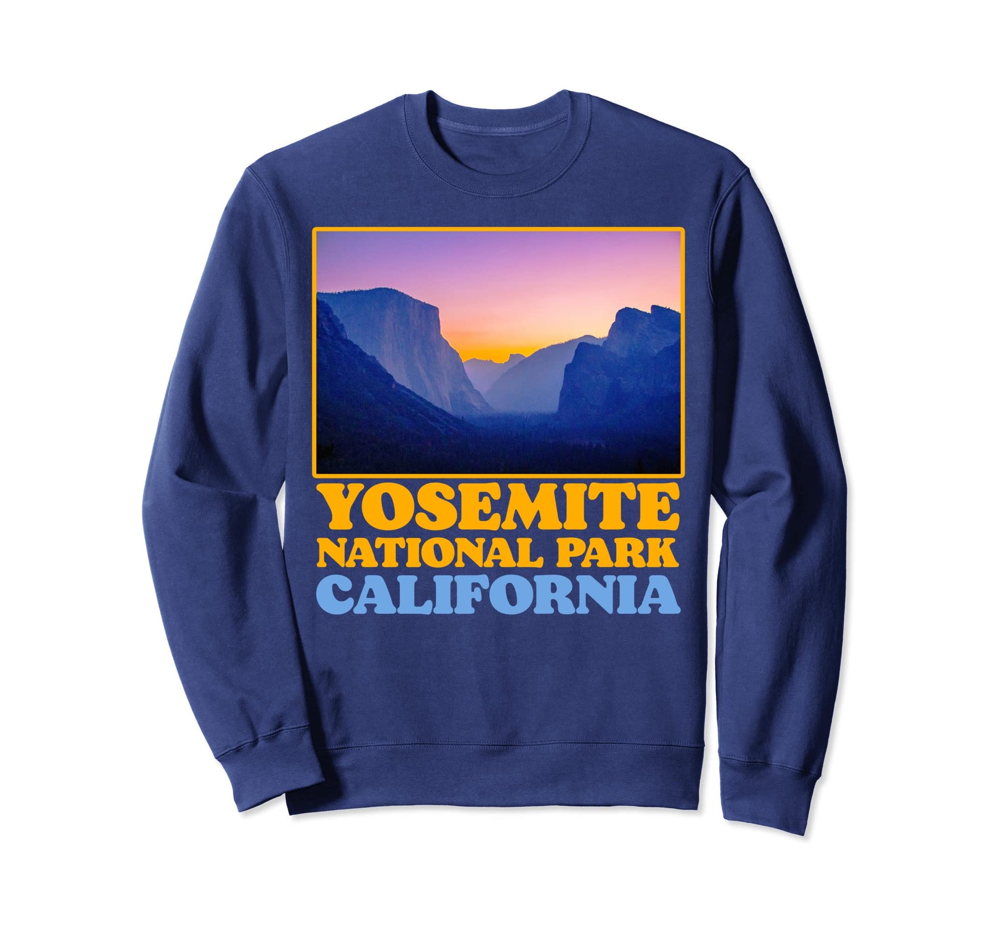 Yosemite Valley National Park Photo Sweatshirt - Minimalist Print Unisex - T-Shirt, Sweatshirt, Hoodie