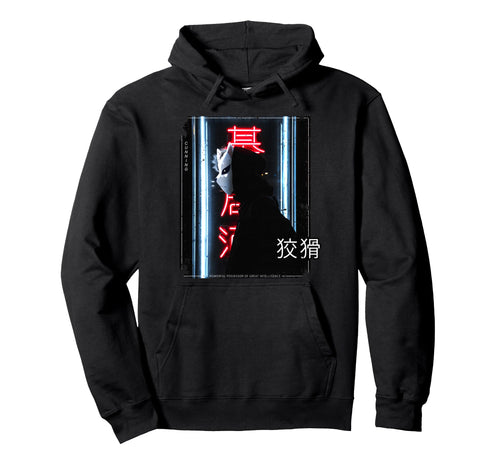 Japanese Kitsune Fox Tokyo Vaporwave Hoodie - Graphic Print for Adults - T-Shirt, Sweatshirt, Hoodie