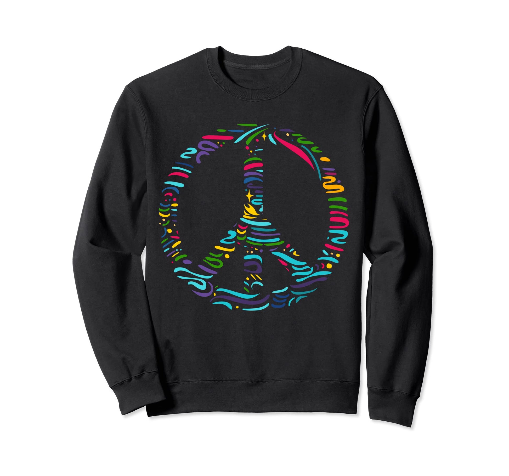 Peace Sign Artistic Symbol Peace Sweatshirt - Casual Everyday Wear Unisex - T-Shirt, Sweatshirt, Hoodie