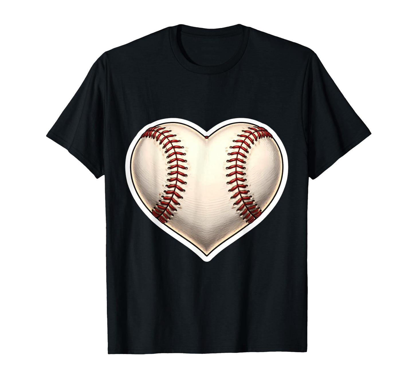 Heart Shaped Baseball Softball Player T-Shirt - Trendy Graphic Men Women - T-Shirt, Sweatshirt, Hoodie
