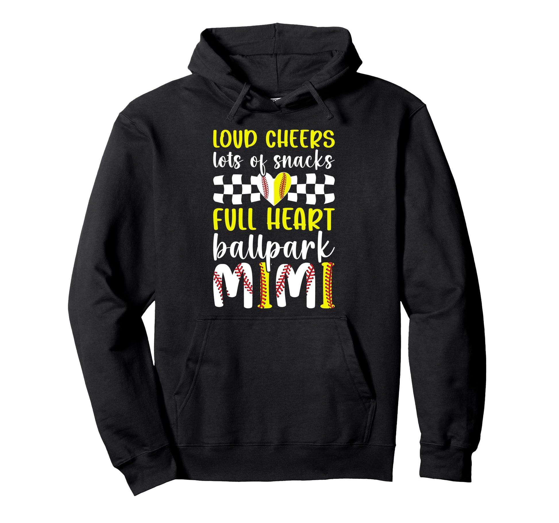 Ballpark Mimi Grandma Funny Baseball Hoodie - Fun Novelty Design Unisex - T-Shirt, Sweatshirt, Hoodie