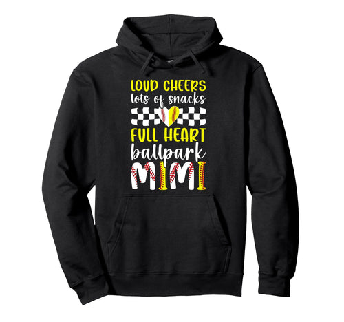 Ballpark Mimi Grandma Funny Baseball Hoodie - Fun Novelty Design Unisex - T-Shirt, Sweatshirt, Hoodie
