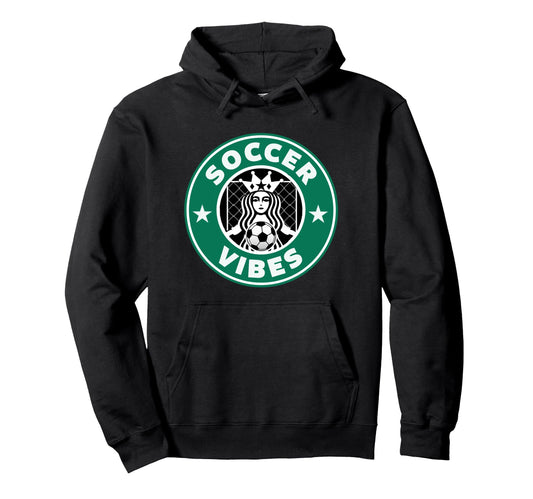 Soccer Vibes Teens Practice Or Game Day Hoodie - Novelty Apparel Men Women - T-Shirt, Sweatshirt, Hoodie