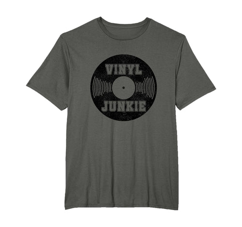 Vinyl Junkie Old School Music Dj Gift T-Shirt - Unique Graphic Unisex - T-Shirt, Sweatshirt, Hoodie