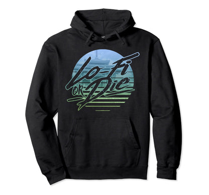 1980 Lo Fi Or Die Sunset Aesthetic Hoodie - Custom Art Print Unisex - T-Shirt, Sweatshirt, Hoodie