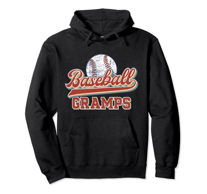 Baseball Gramps Grandpa Best Gramps Hoodie - Novelty Apparel Men Women - T-Shirt, Sweatshirt, Hoodie