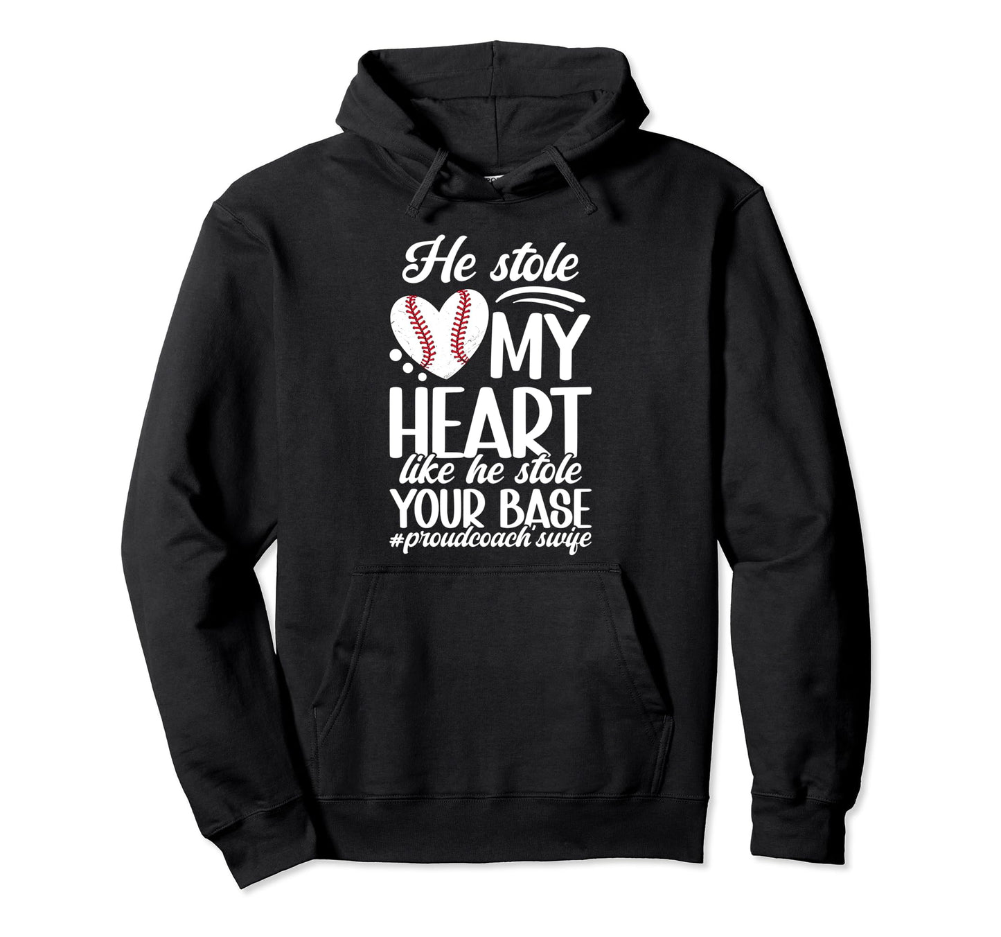 Proud Baseball Coachs Wife Baseball Coach Hoodie - Unique Graphic Unisex - T-Shirt, Sweatshirt, Hoodie