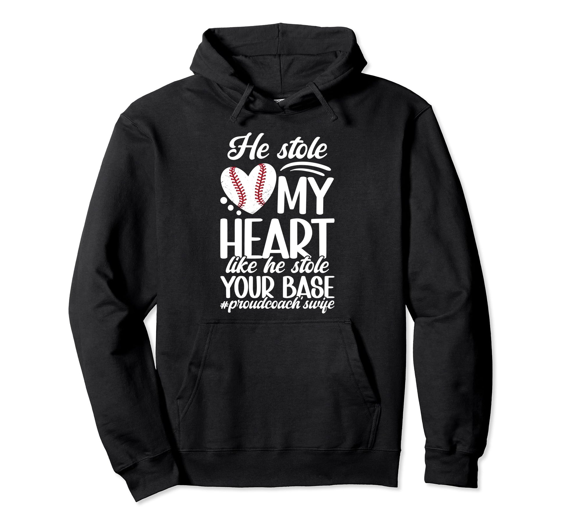 Proud Baseball Coachs Wife Baseball Coach Hoodie - Unique Graphic Unisex - T-Shirt, Sweatshirt, Hoodie