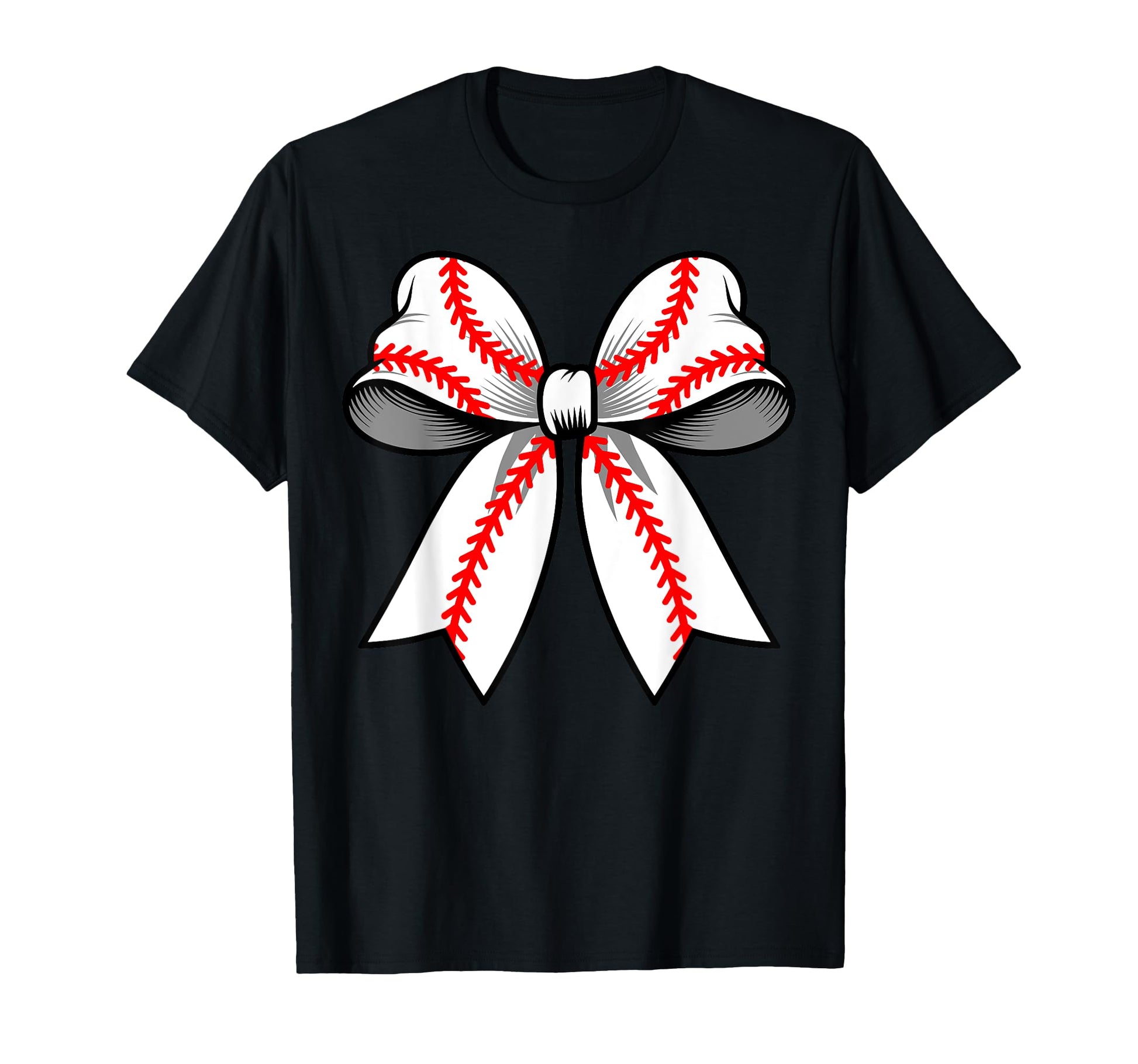 Baseball Coquette Bow Funny Baseball T-Shirt - Minimalist Print for Adults - T-Shirt, Sweatshirt, Hoodie