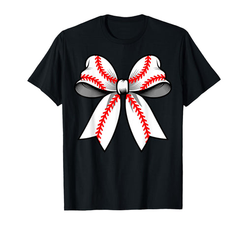 Baseball Coquette Bow Funny Baseball T-Shirt - Minimalist Print for Adults - T-Shirt, Sweatshirt, Hoodie