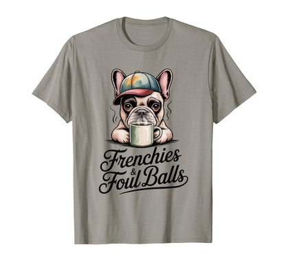 Frenchies And Foul Balls Peeking Baseball T-Shirt - Novelty Apparel Unisex - T-Shirt, Sweatshirt, Hoodie