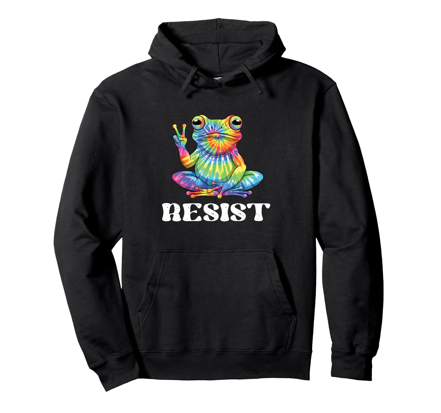 Resist Frog Peaceful Protest Hoodie - Novelty Apparel Men Women - T-Shirt, Sweatshirt, Hoodie