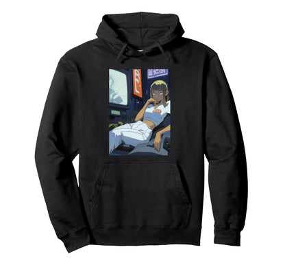 Futuristic Anime Art Japanese Anime Hoodie - Custom Art Print for Adults - T-Shirt, Sweatshirt, Hoodie