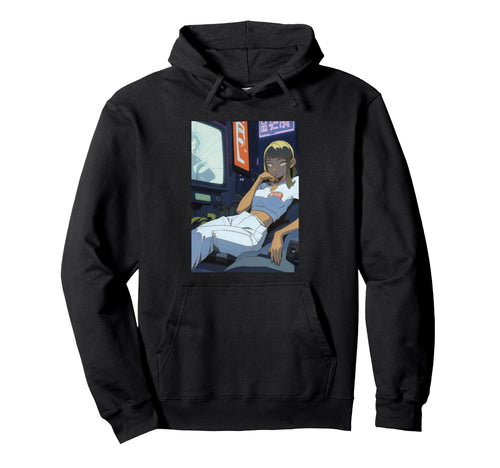 Futuristic Anime Art Japanese Anime Hoodie - Custom Art Print for Adults - T-Shirt, Sweatshirt, Hoodie