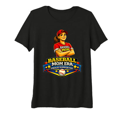 Womens Baseball Mom Era Proud Game Day T-Shirt - Trendy Graphic Unisex - T-Shirt, Sweatshirt, Hoodie