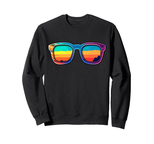 Colored Sunglasses 70S Sunglasses Sweatshirt - Trendy Graphic for Adults - T-Shirt, Sweatshirt, Hoodie