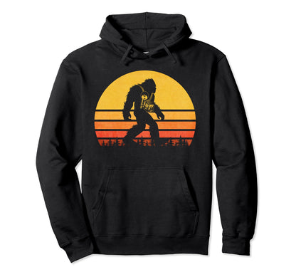 Bigfoot Camera Sasquatch Photographer Hoodie - Fun Novelty Design Men Women - T-Shirt, Sweatshirt, Hoodie