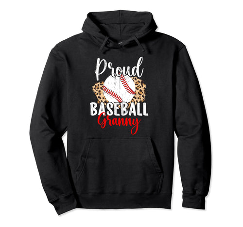 Proud Baseball Granny Grandma Granny Hoodie - Unique Graphic Men Women - T-Shirt, Sweatshirt, Hoodie