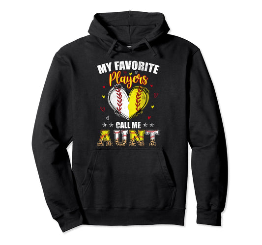 My Favorite Baseball Softball Hoodie - Casual Everyday Wear Men Women - T-Shirt, Sweatshirt, Hoodie
