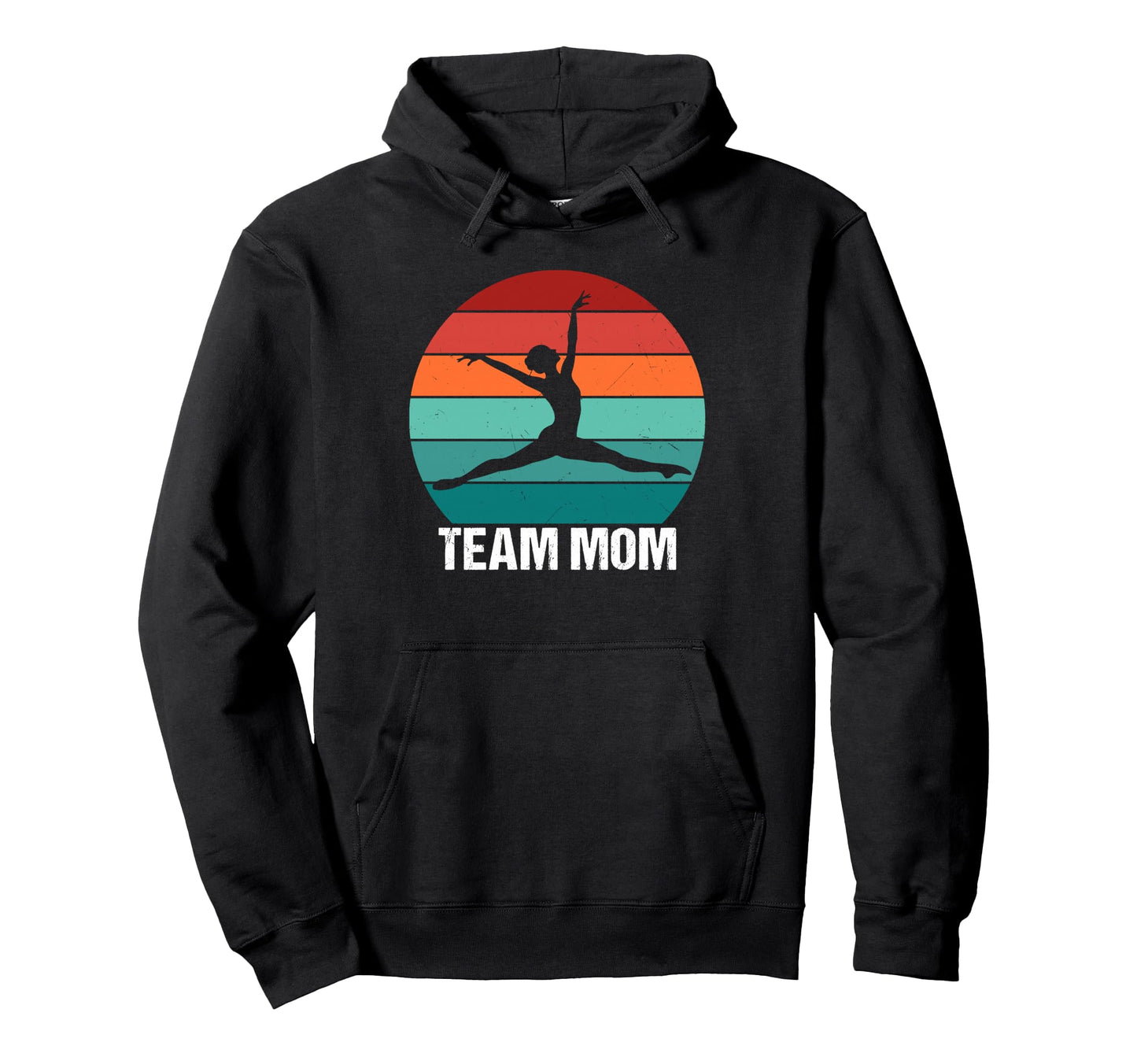 Team Mom Gymnastics Game Day Hoodie - Casual Everyday Wear for Adults - T-Shirt, Sweatshirt, Hoodie