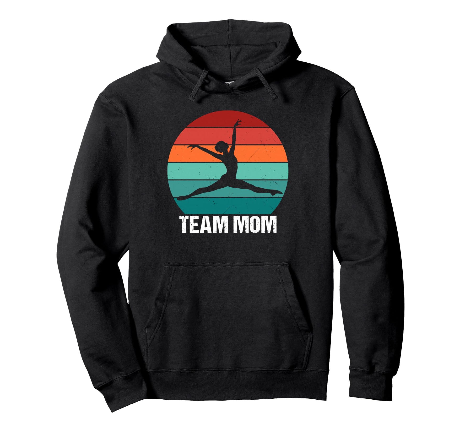 Team Mom Gymnastics Game Day Hoodie - Casual Everyday Wear for Adults - T-Shirt, Sweatshirt, Hoodie