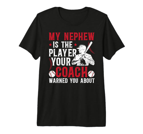 Mens My Nephew Baseball Uncle Baseball T-Shirt - Unique Graphic for Adults - T-Shirt, Sweatshirt, Hoodie