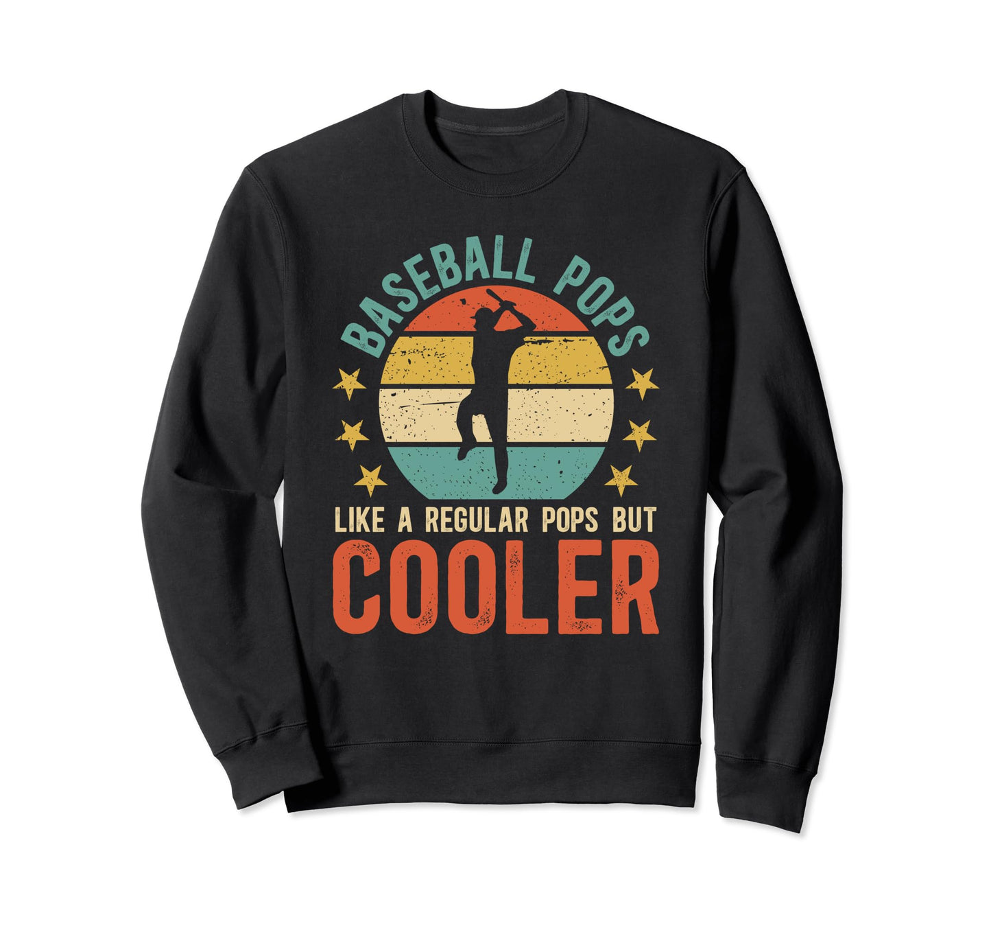 Baseball Pops Grandpa Pops Baseball Sweatshirt - Graphic Print Men Women - T-Shirt, Sweatshirt, Hoodie