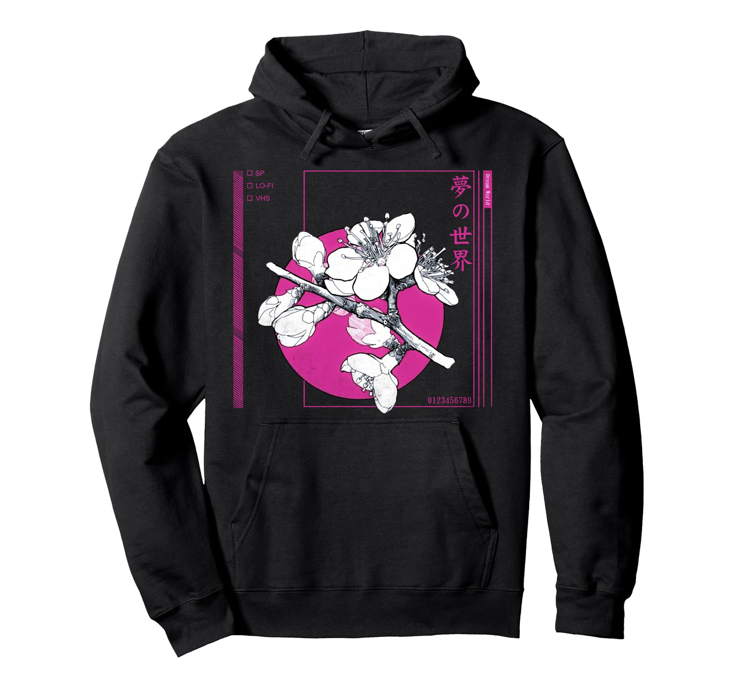 Vaporwave Sakura Cherry Blossom Flower Lofi Hoodie - Trendy Graphic Unisex - T-Shirt, Sweatshirt, Hoodie