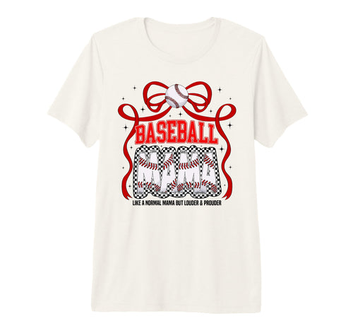 Baseball Mama Mom Coquette Baseball T-Shirt - Graphic Print Men Women - T-Shirt, Sweatshirt, Hoodie