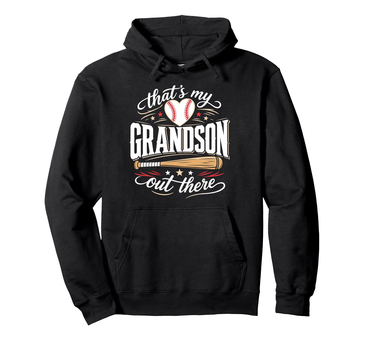 Thats My Grandson Out There Baseball Grandma Hoodie - Graphic Print Unisex - T-Shirt, Sweatshirt, Hoodie