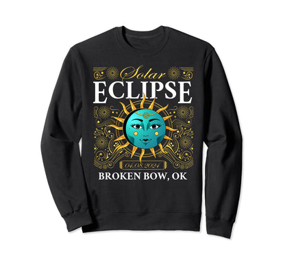 Total Solar Eclipse Broken Bow Ok Sweatshirt - Custom Art Print Unisex - T-Shirt, Sweatshirt, Hoodie