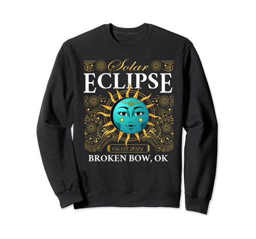 Total Solar Eclipse Broken Bow Ok Sweatshirt - Custom Art Print Unisex - T-Shirt, Sweatshirt, Hoodie