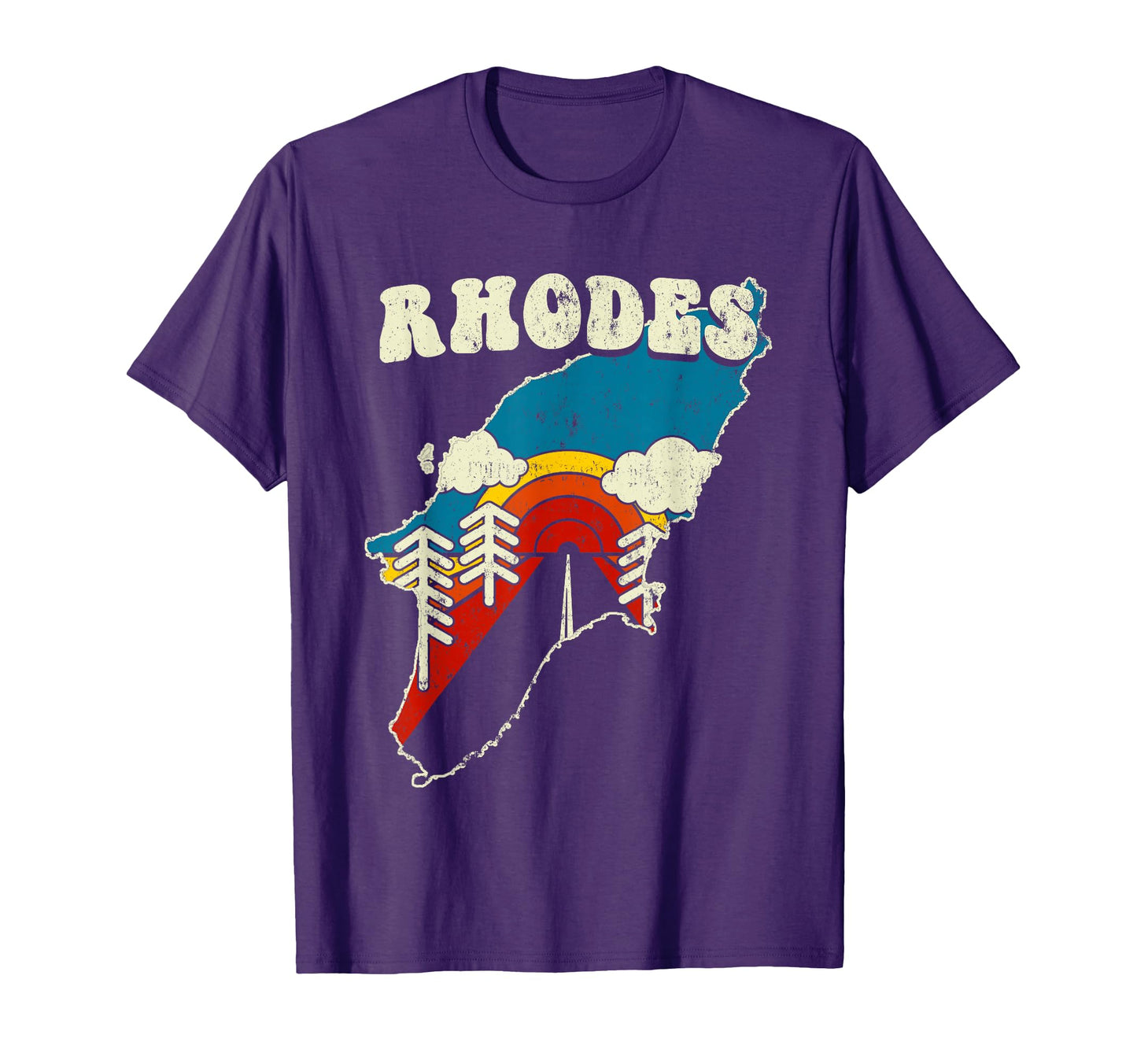 Rhodes Greece Greek Island T-Shirt - Casual Everyday Wear for Adults - T-Shirt, Sweatshirt, Hoodie