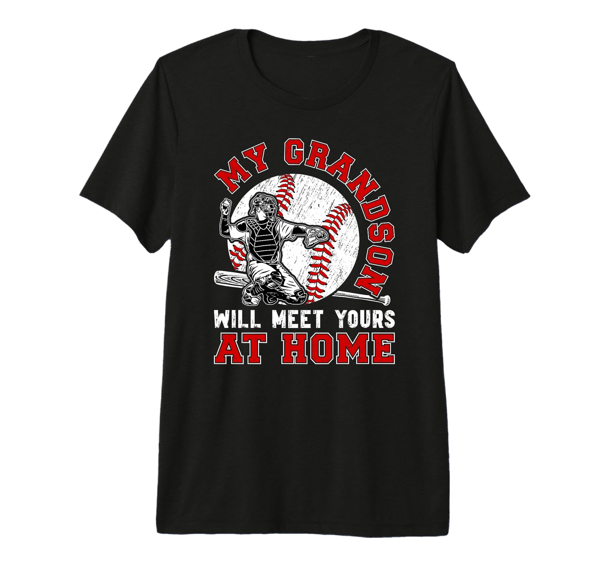 Home Baseball Catcher Nana Baseball T-Shirt - Fun Novelty Design Men Women - T-Shirt, Sweatshirt, Hoodie