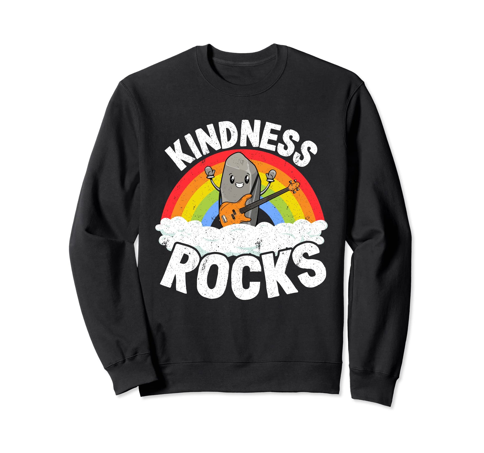 Anti Bullying Rainbow Music Sweatshirt - Minimalist Print Men Women - T-Shirt, Sweatshirt, Hoodie