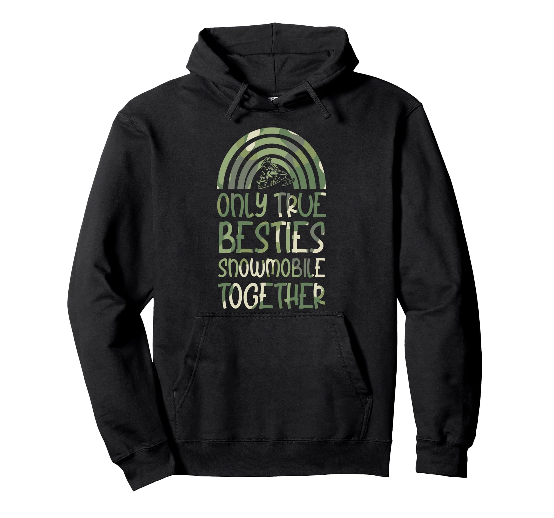 Only True Besties Snowmobile Together Hoodie - Streetwear Style Men Women - T-Shirt, Sweatshirt, Hoodie