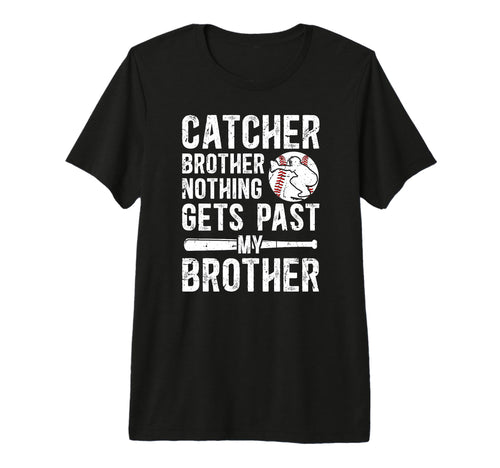 Proud Baseball Catcher Brother T-Shirt - Custom Art Print for Adults - T-Shirt, Sweatshirt, Hoodie