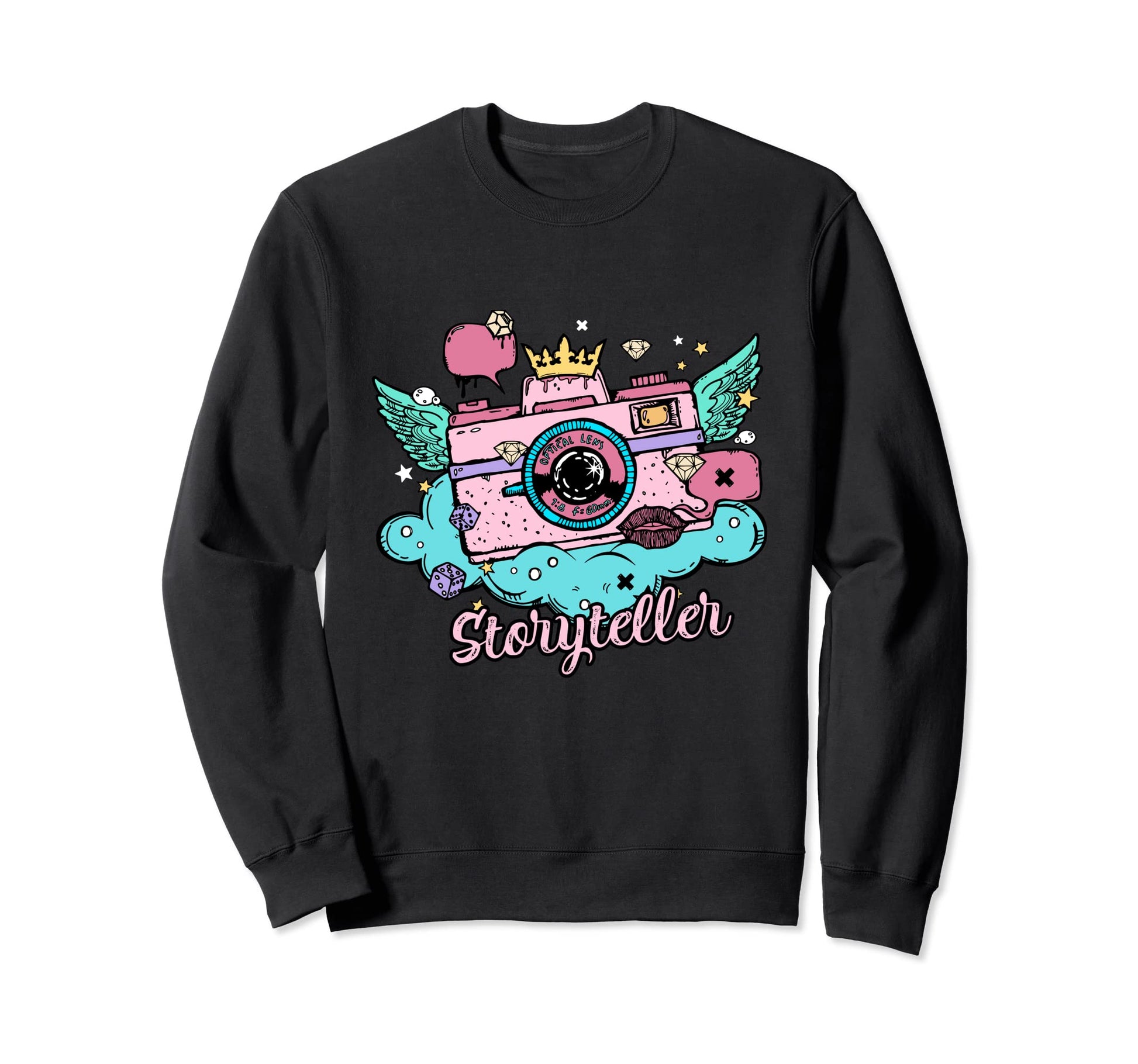 Photography Colorful Grunge Stye Sweatshirt - Custom Art Print for Adults - T-Shirt, Sweatshirt, Hoodie