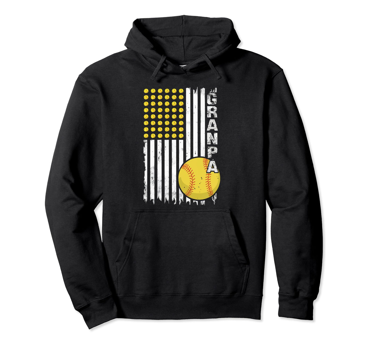 Baseball Grandpa Grandfather Gramps Hoodie - Graphic Print for Adults - T-Shirt, Sweatshirt, Hoodie