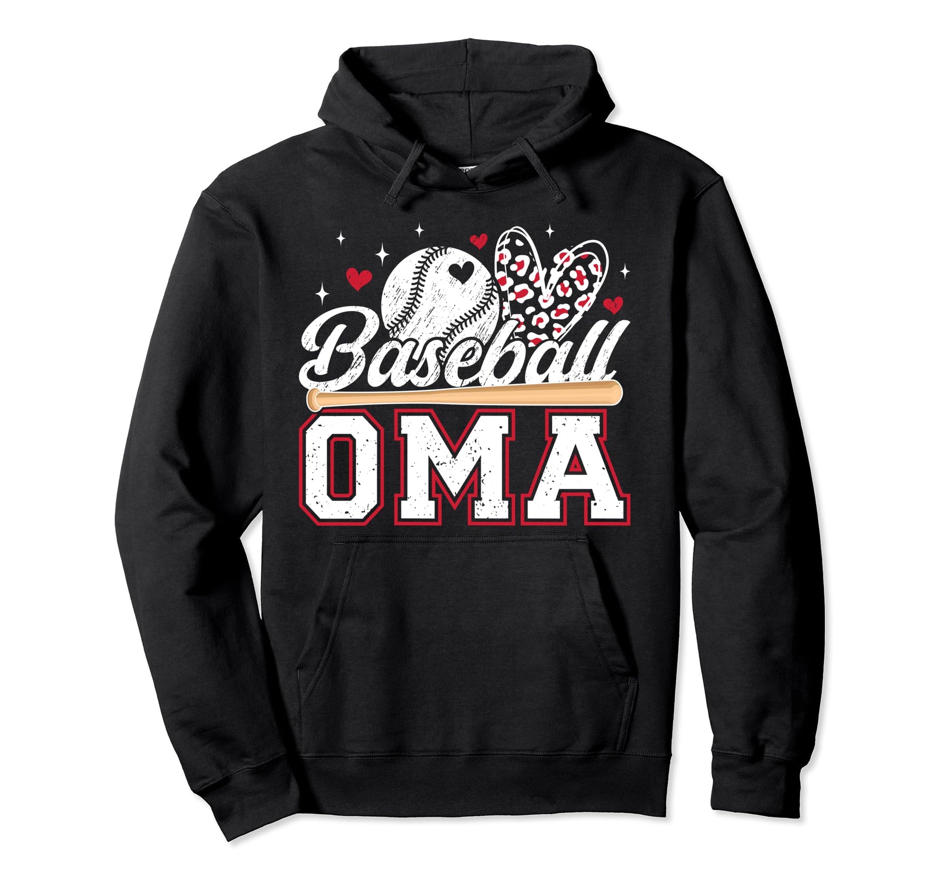 Baseball Oma Grandma Oma Baseball Player Oma Hoodie - Unique Graphic Unisex - T-Shirt, Sweatshirt, Hoodie