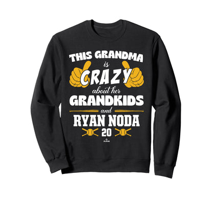Grandma Crazy Ryan Noda Oakland Sweatshirt - Novelty Apparel Unisex - T-Shirt, Sweatshirt, Hoodie