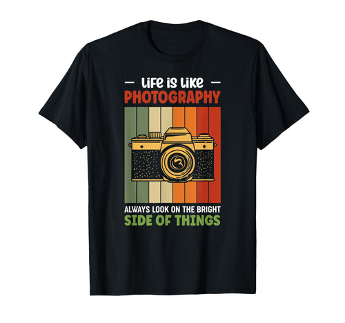 Camera Photographer Photography T-Shirt - Minimalist Print for Adults - T-Shirt, Sweatshirt, Hoodie