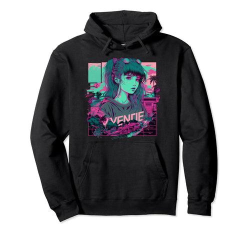 Vaporwave Aesthetic 90S Egirl Japanese Art Hoodie - Graphic Print Unisex - T-Shirt, Sweatshirt, Hoodie
