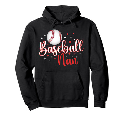 Baseball Nan Baseball Player Nan Hoodie - Aesthetic Graphic for Adults - T-Shirt, Sweatshirt, Hoodie