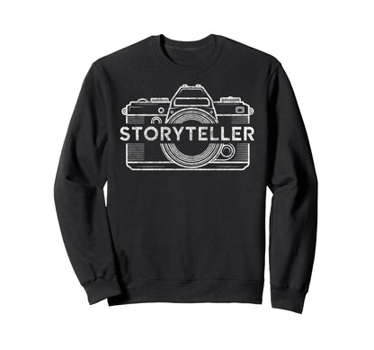 Photo Camera Storyteller Sweatshirt - Custom Art Print Men Women - T-Shirt, Sweatshirt, Hoodie