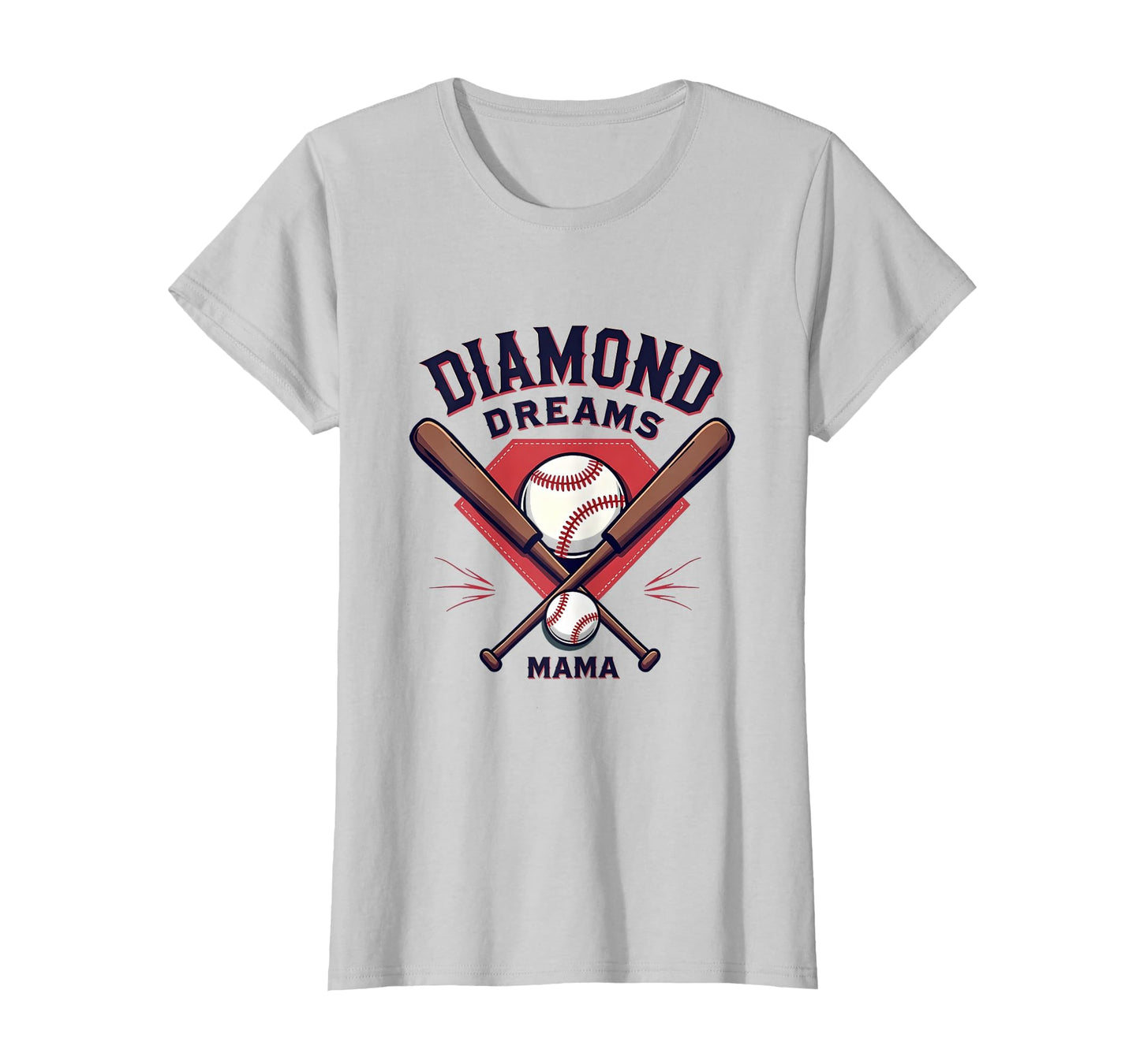 Diamond Dreams Mama Baseball Mom T-Shirt - Minimalist Print Unisex - T-Shirt, Sweatshirt, Hoodie