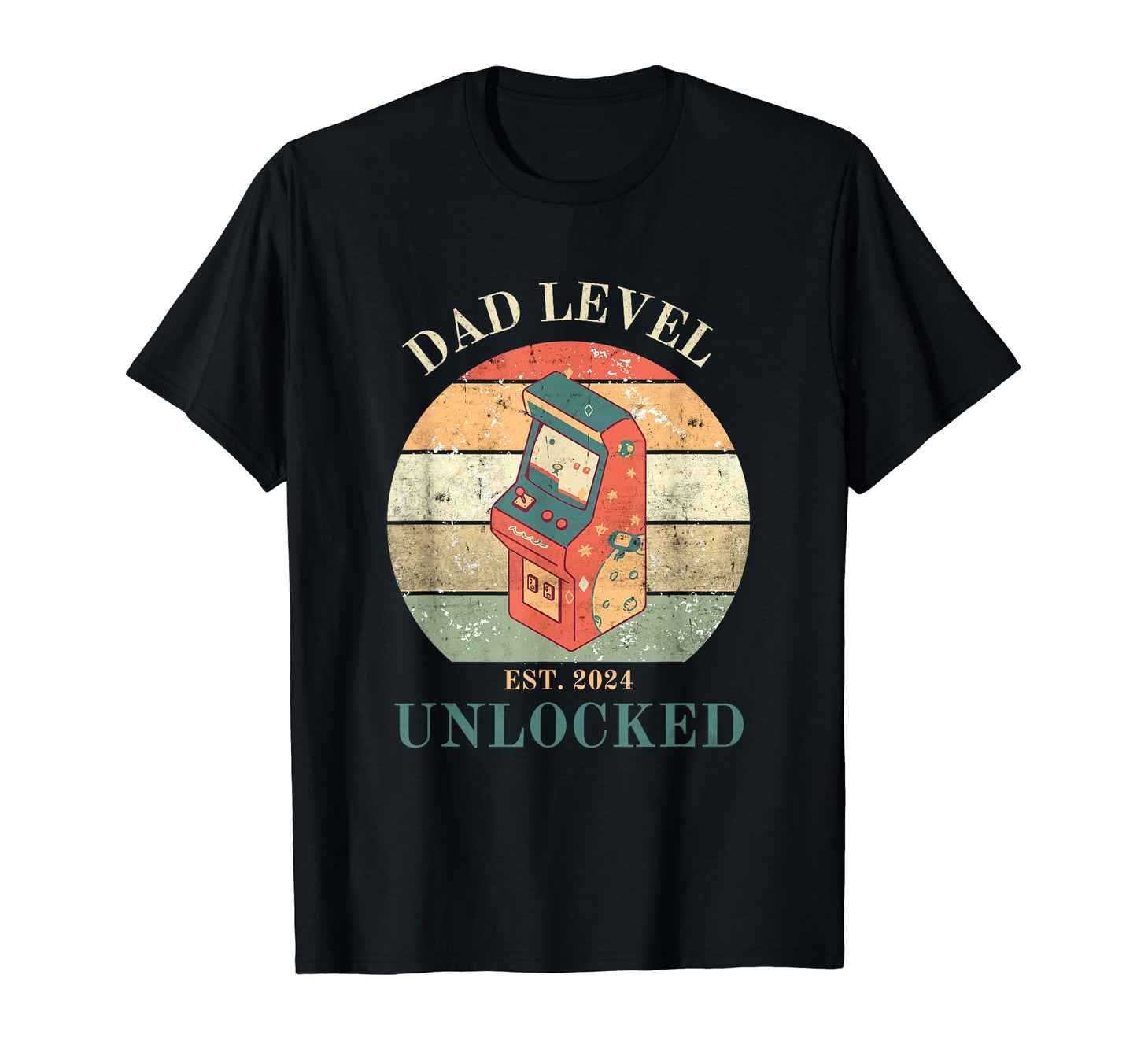 Dad Level Unlocked 2024 Lover Gamer T-Shirt - Graphic Print for Adults - T-Shirt, Sweatshirt, Hoodie