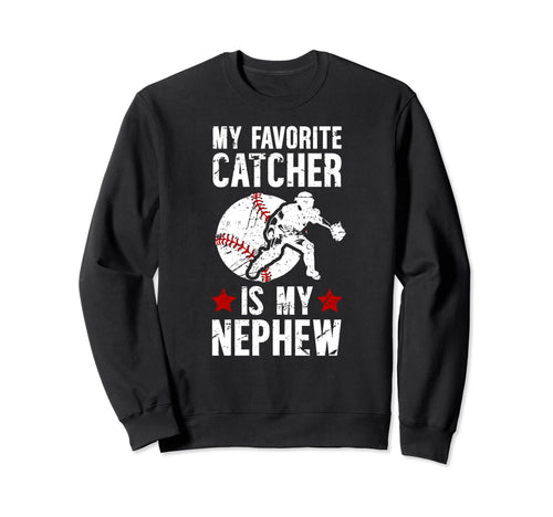 Baseball Catcher Aunt Proud Baseball Sweatshirt - Trendy Graphic Men Women - T-Shirt, Sweatshirt, Hoodie