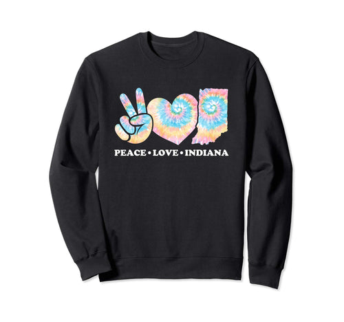 Tie Dye Indiana Hippie Gift Co T-Shirt - Minimalist Print Unisex - T-Shirt, Sweatshirt, Hoodie